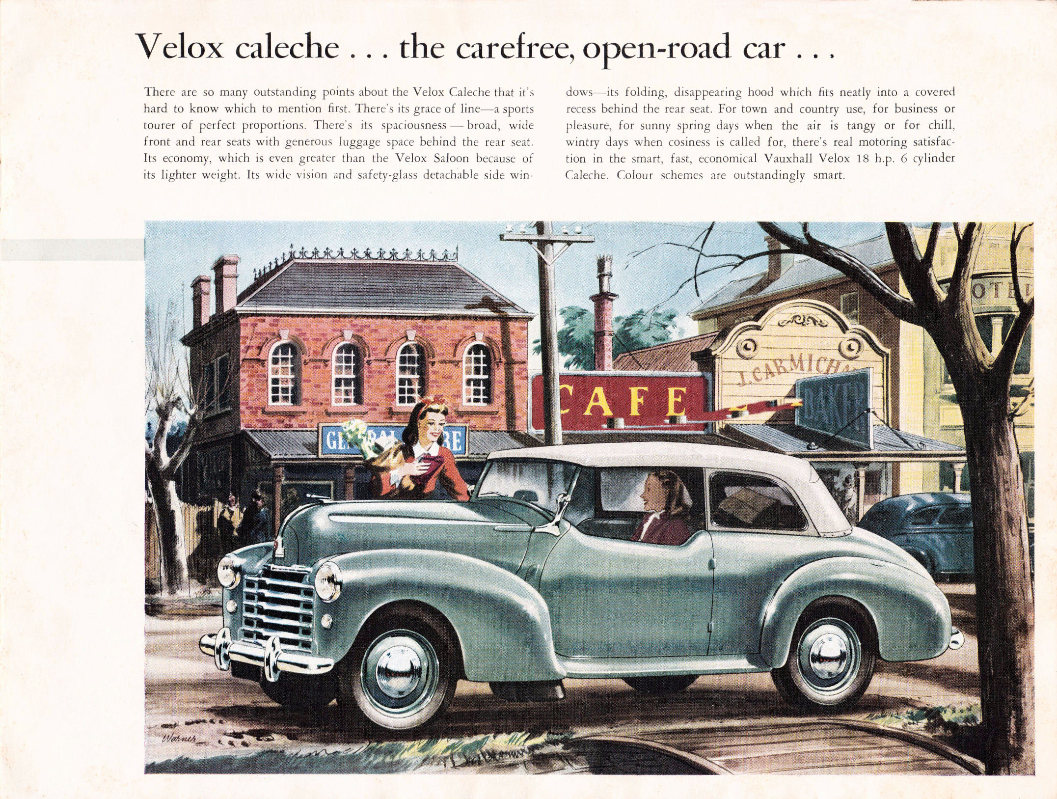 1951 VAUXHALL WYVERN GMH AUSSIE AD ART PRINT POSTER main image 0